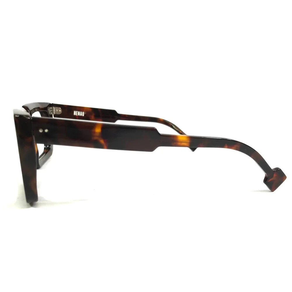 Henau Eyeglasses Frames SUPER-ARROGANTE B80 Tortoise Brown Thick Rim 58-17-145